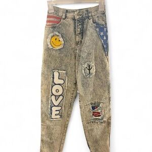 Vintage ‘80s JouJou patchwork jeans